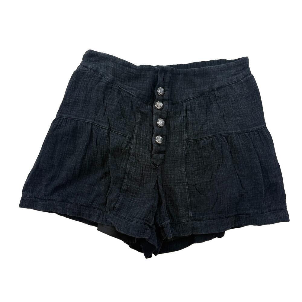 Two Fly Women’s Size Medium Cotton Bohemian Black Flowy Shorts